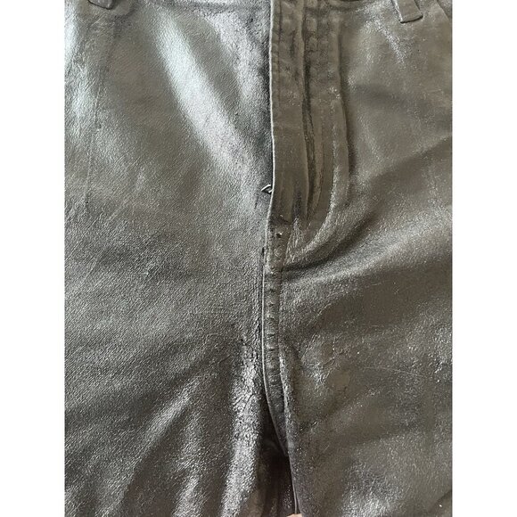 Ralph Lauren Purple Label Women's Coated Slim Fit Jeans - Size 30 - BLACK - Picture 6 of 15